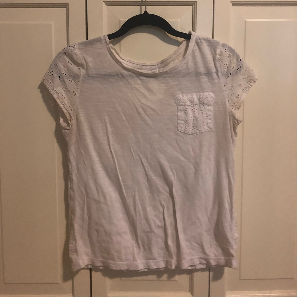 White lace summer top